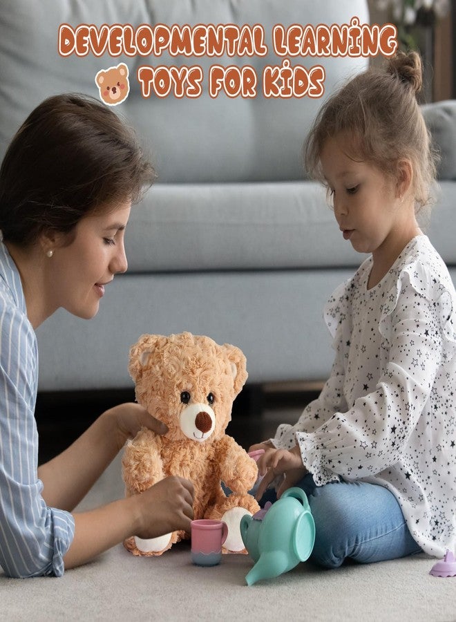 Silipull 16 Pieces 8 Inch Bear Stuffed Animal Bulk for Soft Stuffed Bear Plush Toys Party Favors Animal Decorations for Birthday Baby Shower Valentine's Day Party Gifts Supplies - Image 3